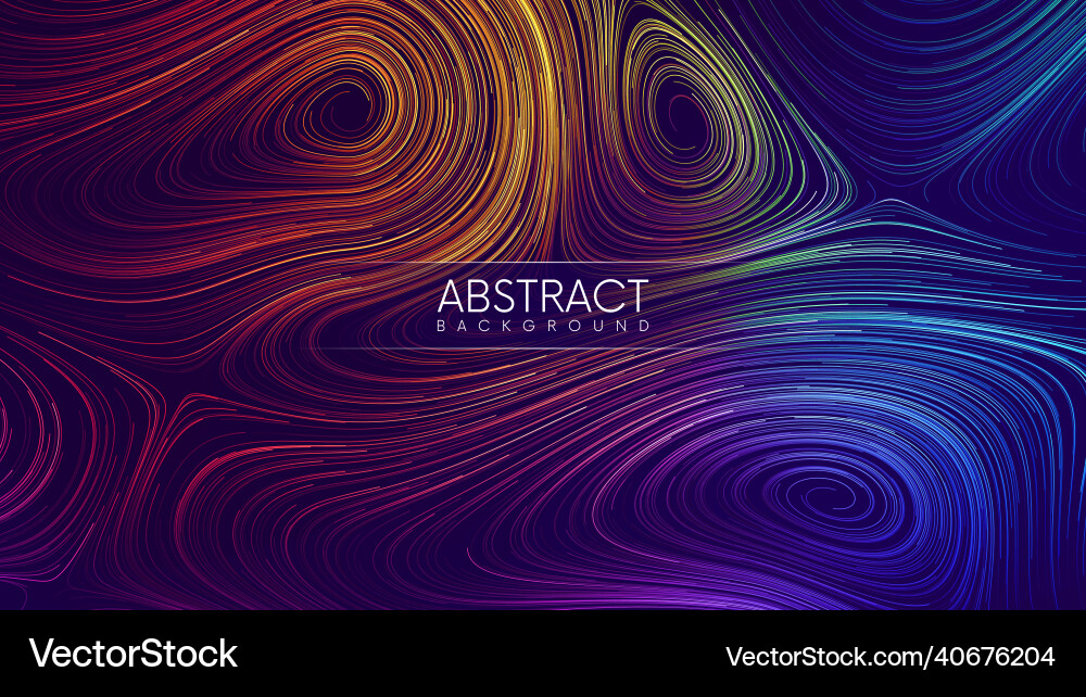 Dynamic Liquid Flow Abstract vector image