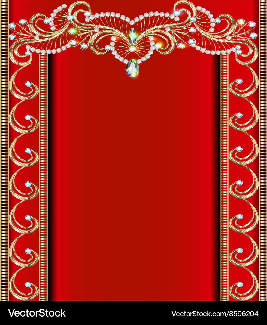Golden Ornaments Hintergrund Vektorbild