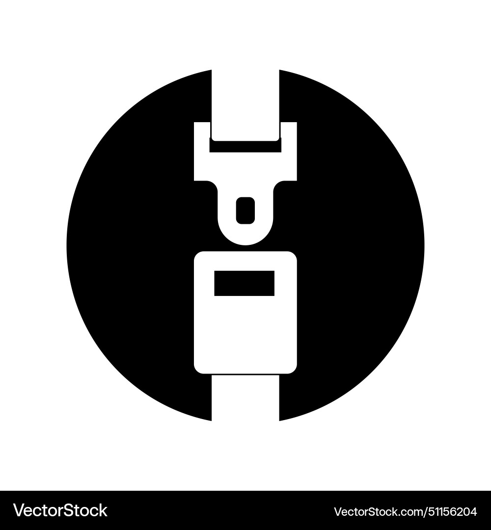 Seat belt logo Royalty Free Vector Image - VectorStock