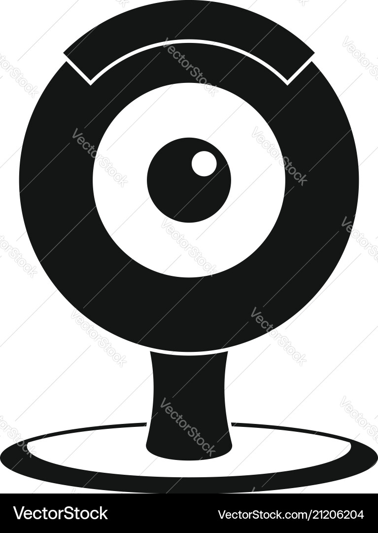 Web camera icon simple style Web camera icon simple style vector image