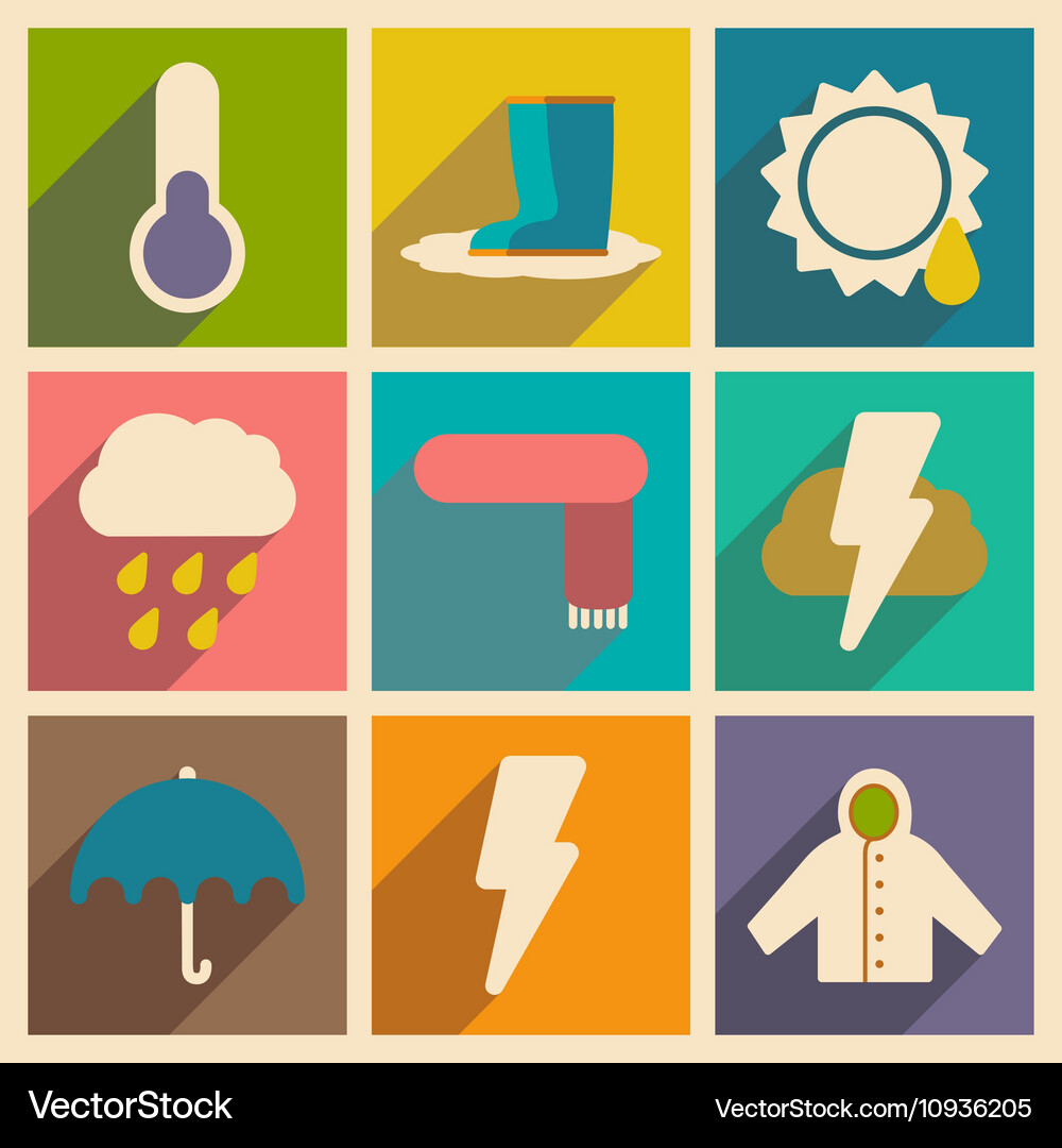 Flat with shadow concept and mobile application Vector Image