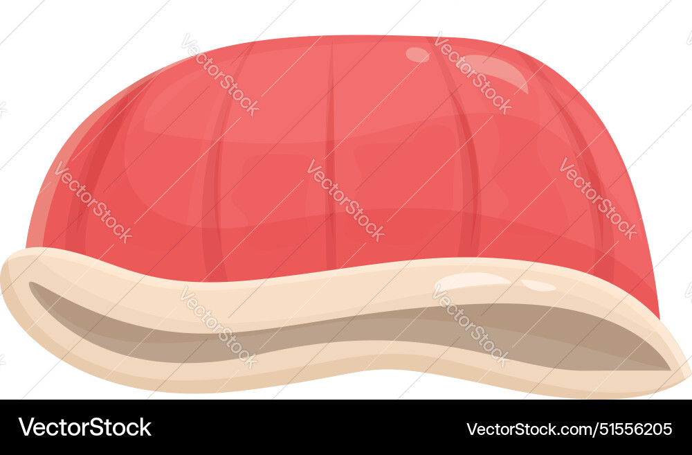 Red seashell lying with empty inside showing Red seashell lying with empty inside showing vector image