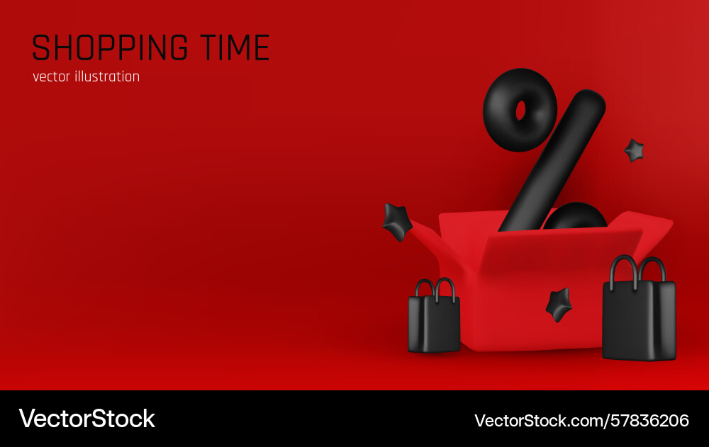 3d of a red open boxes 3d of a red open boxes Vector Image