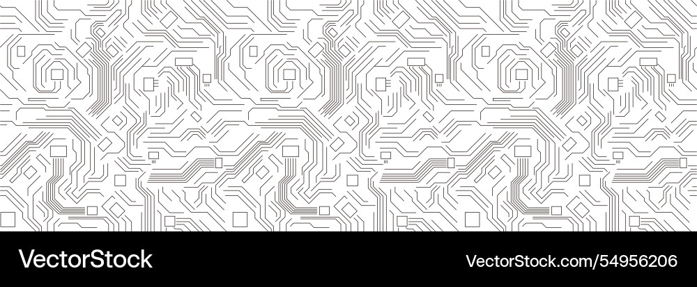 A computer chip pattern is shown in black A computer chip pattern is shown in black vector image