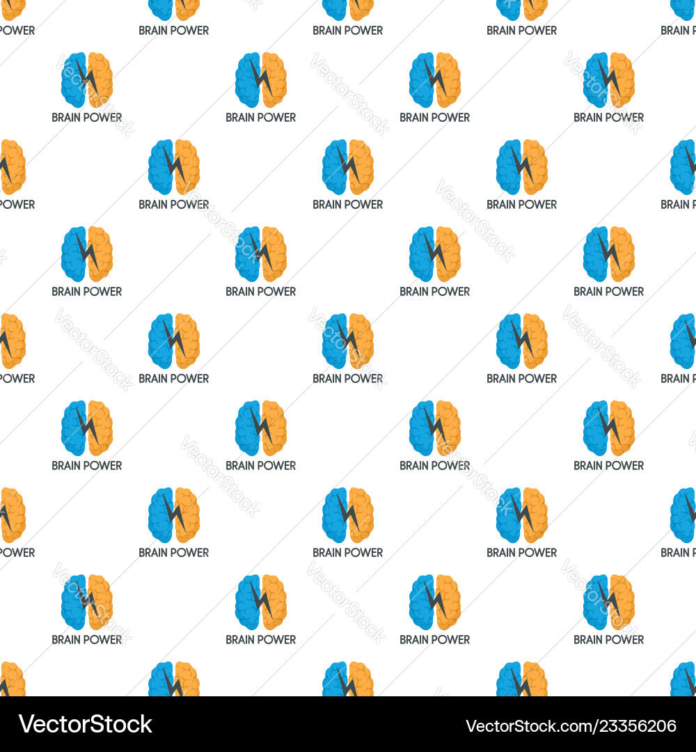 Light brain power pattern seamless Light brain power pattern seamless vector image