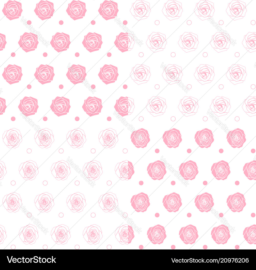Set of seamless patterns with roses Vector Image