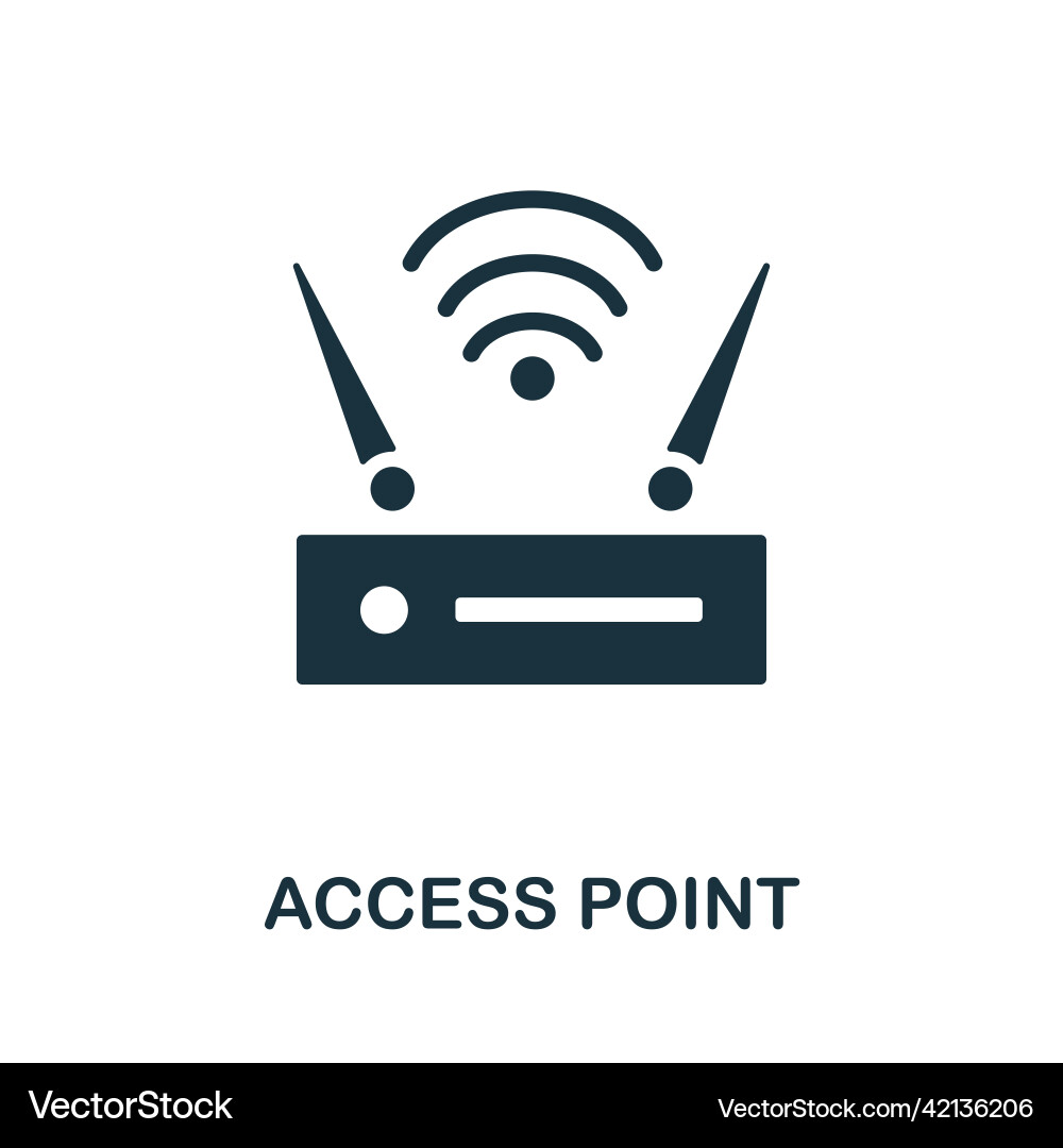 Wireless Access Point Icon Vector Image