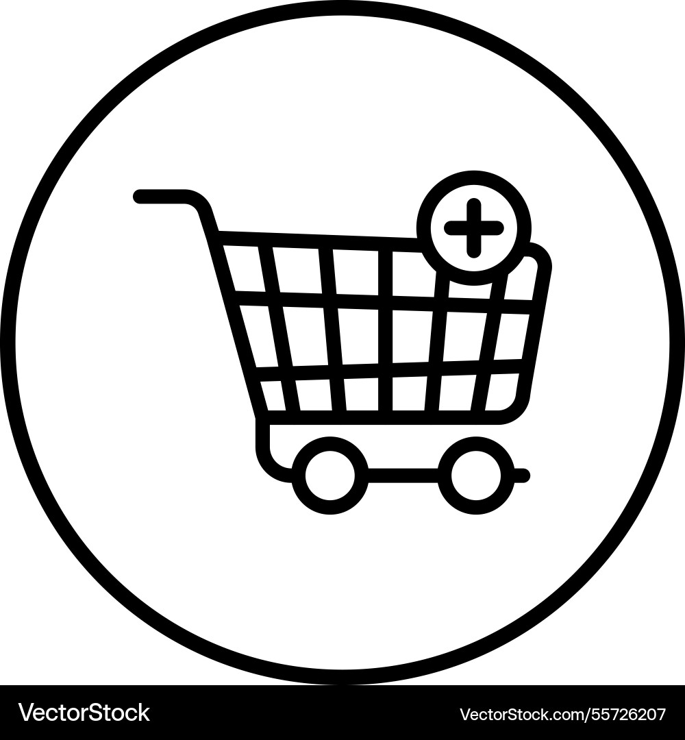 Add to cart icon design vector image