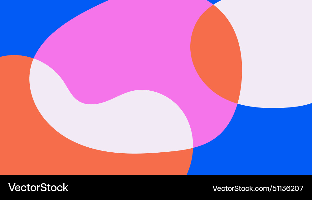 Minimal colorful background with simple hand drawn vector image