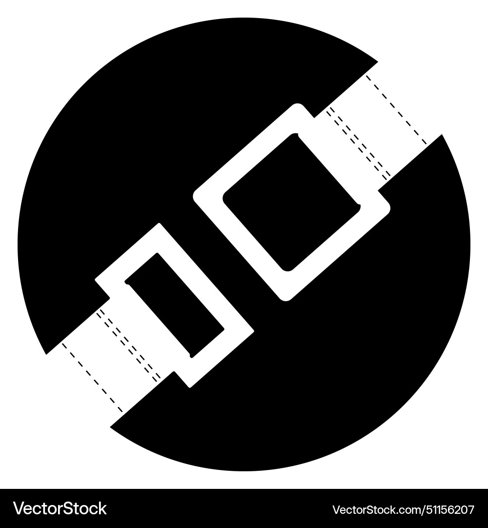 Seat belt logo Royalty Free Vector Image - VectorStock