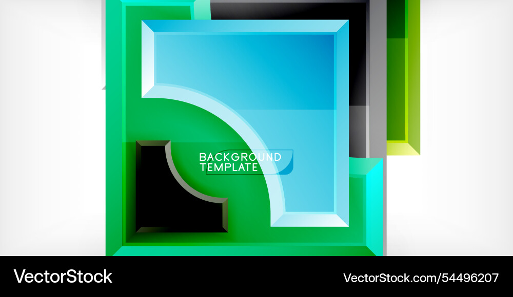 Square arrow shapes with round elements Square arrow shapes with round elements vector image