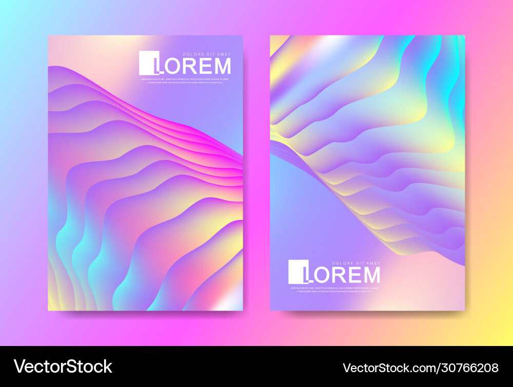 Abstract Fluid Gradient Pattern Vector Image