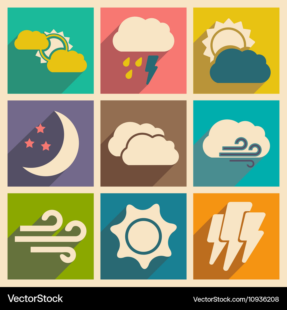 Flat with shadow concept and mobile application Vector Image