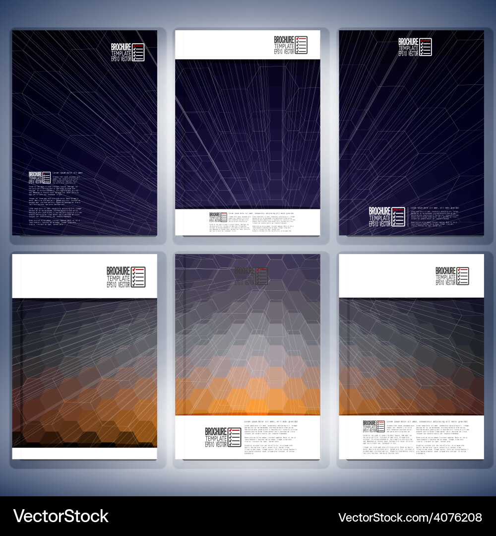 Geometric backgrounds abstract hexagonal patterns Geometric backgrounds abstract hexagonal patterns vector image