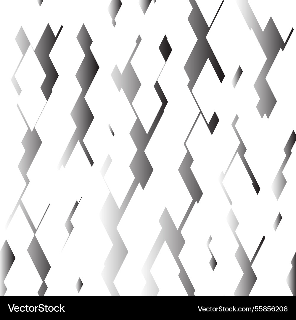 Gradient gray abstract pattern random zigzag shape vector image