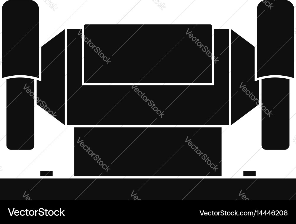 Metalworking machine icon simple style Vector Image