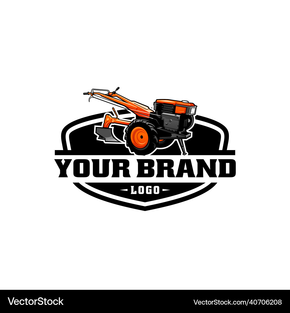 Tractor farm equipment Royalty Free Vector Image