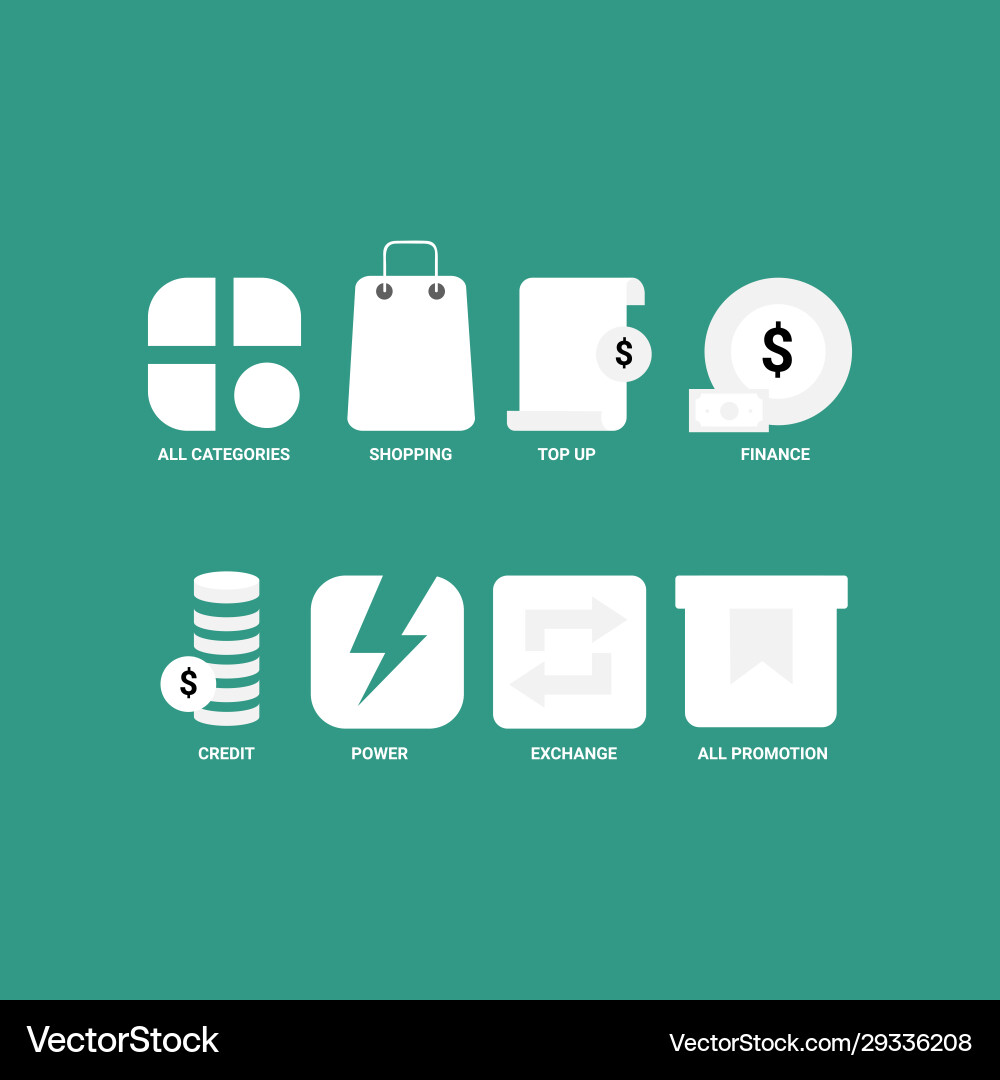 Ui design flat icon app or website eps 10 Ui design flat icon app or website eps 10 vector image