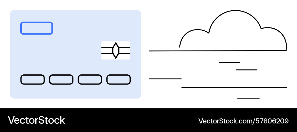 Cloud technology and data processing concept vector image