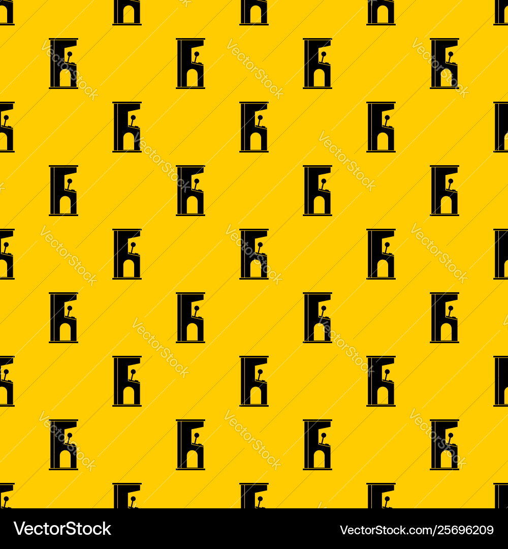 Retro style arcade game machine pattern Retro style arcade game machine pattern vector image