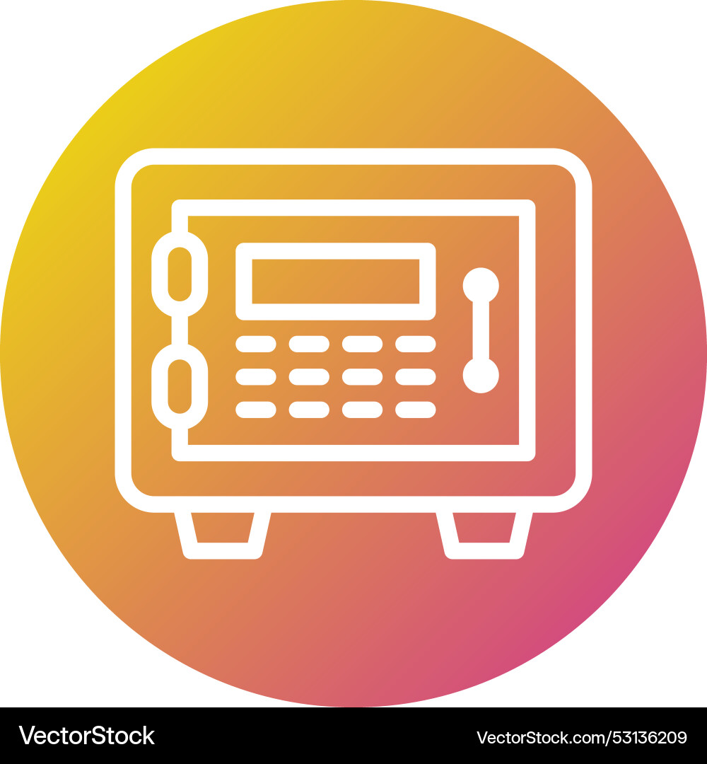 Safe box icon design Royalty Free Vector Image