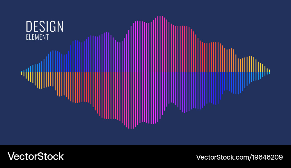 Virtual chart and graph linear vector image