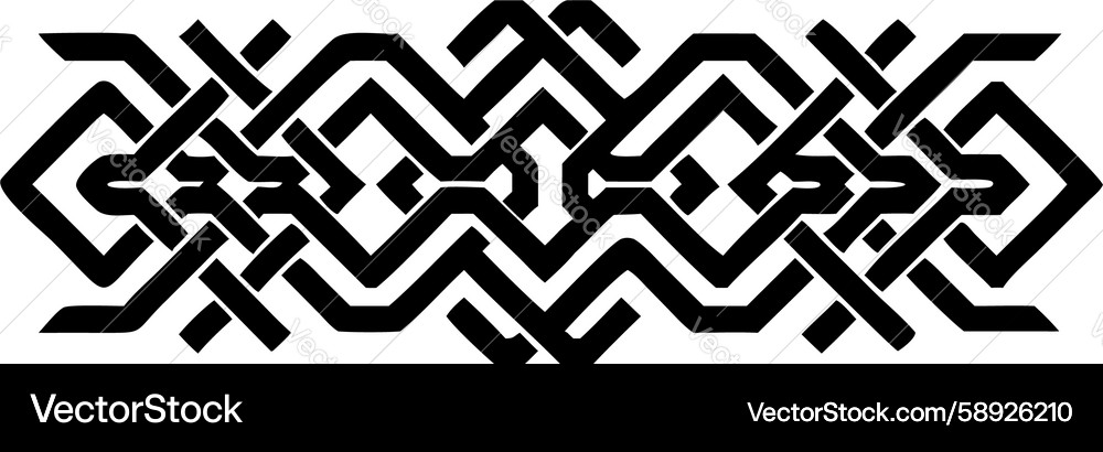 Abstract geometric pattern border design element Vector Image