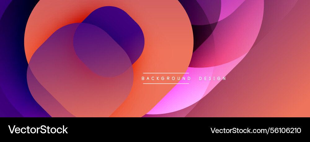 Circular abstract design with overlapping Circular abstract design with overlapping Vector Image