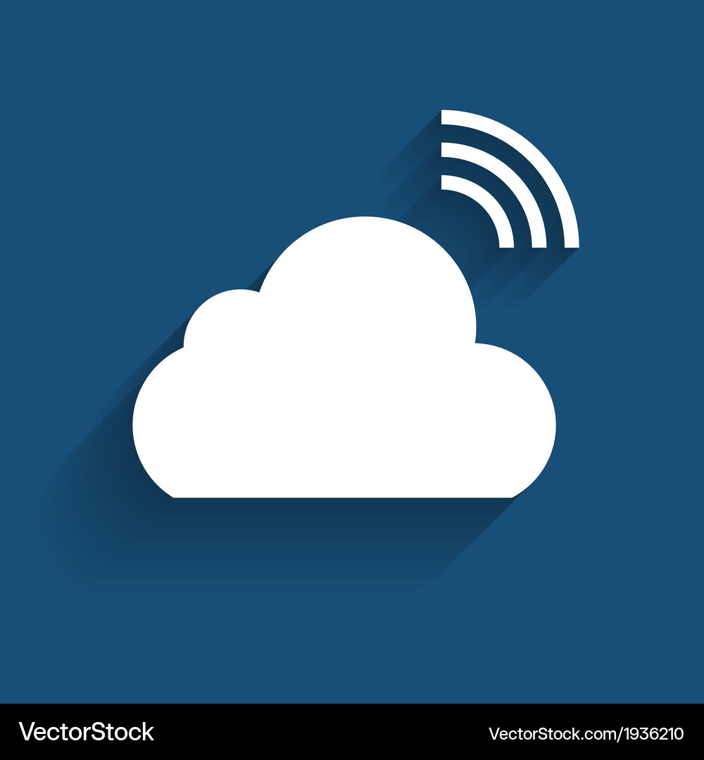 Cloud computing concept on different electronic Vector Image