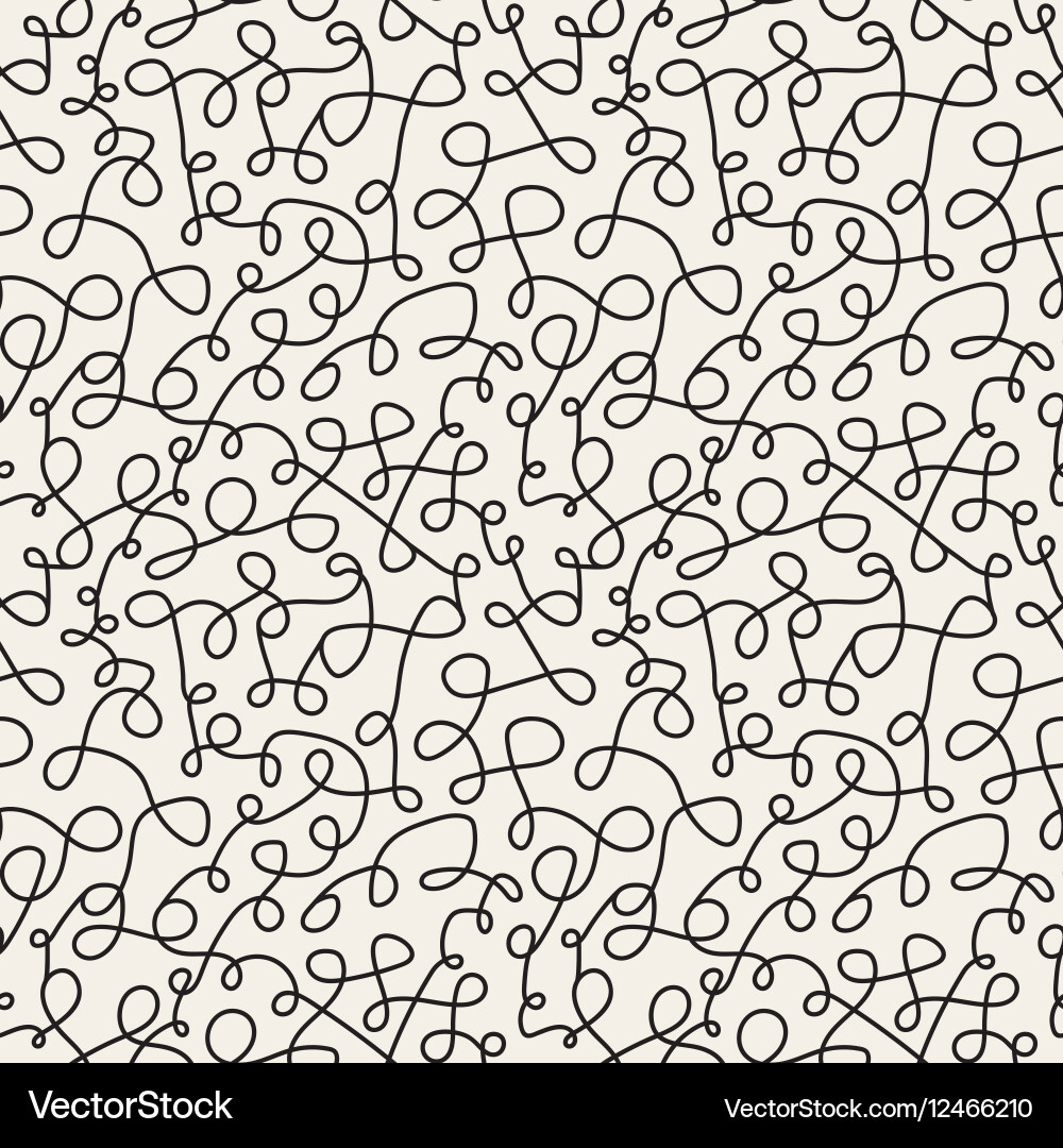 Curve seamless pattern in memphis style Vector Image