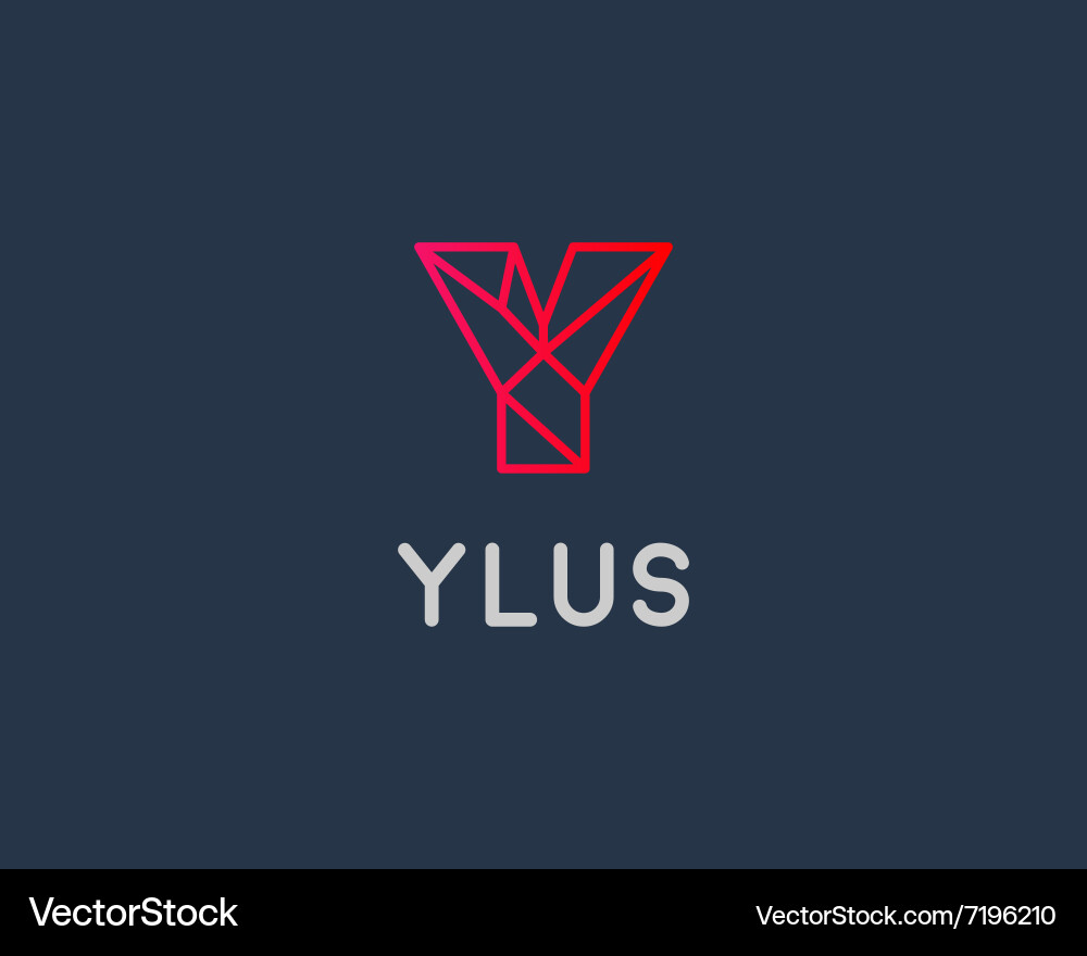Modern Abstract Letter Y Logo Vector Image