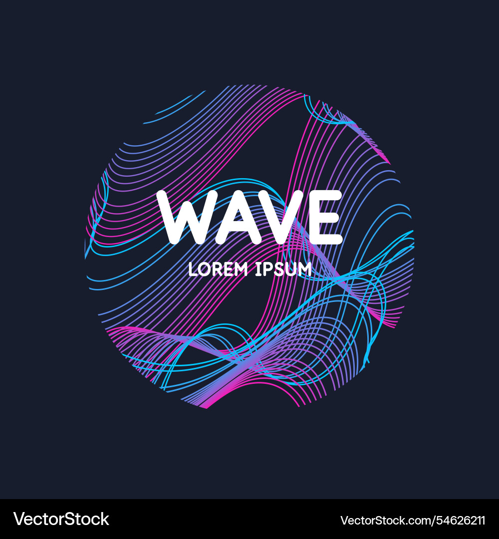 Abstract background with dynamic waves line Abstract background with dynamic waves line vector image