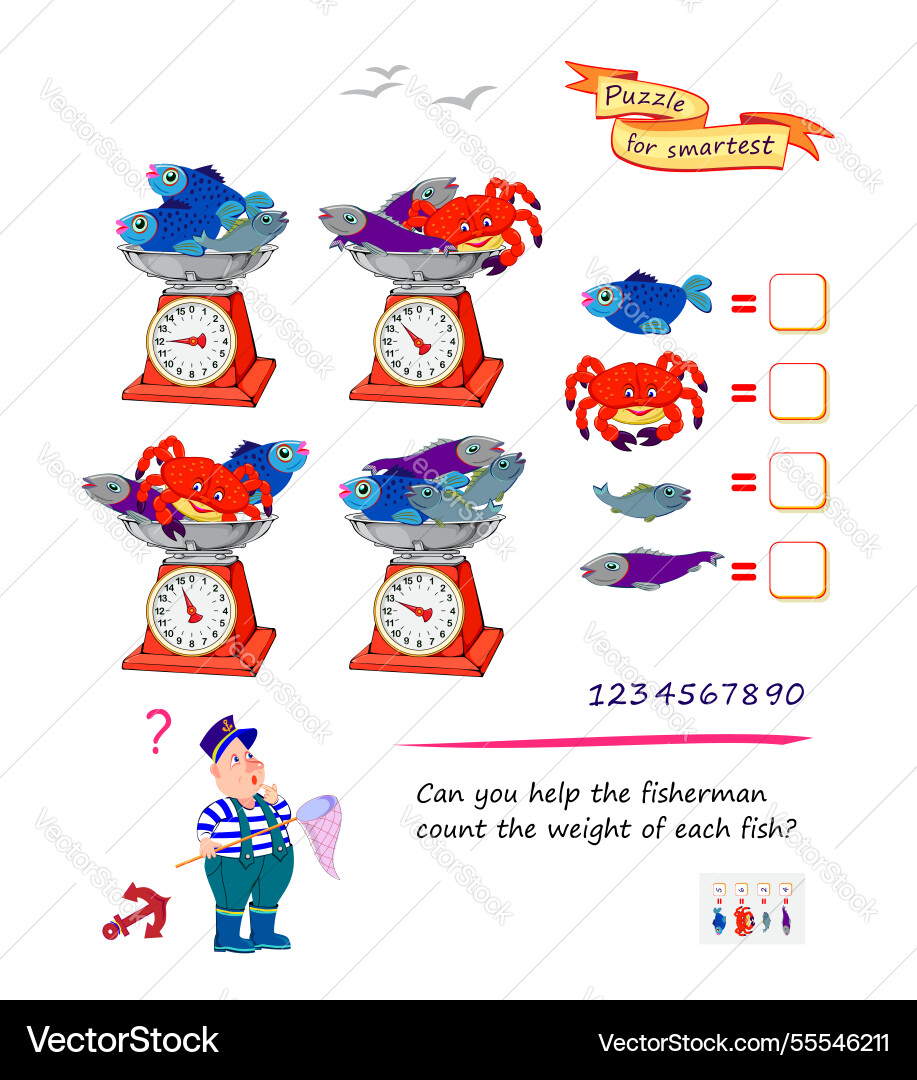 Math logic puzzle game for smartest can you help Math logic puzzle game for smartest can you help vector image