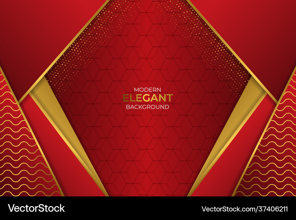 Modern elegant overlapped layers background red Modern elegant overlapped layers background red vector image