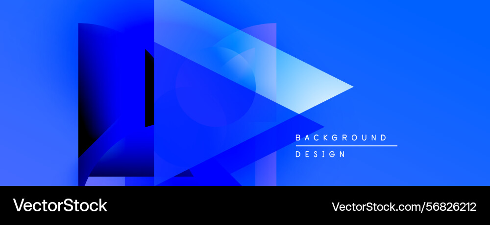 Abstract geometric shapes overlap creating Vector Image