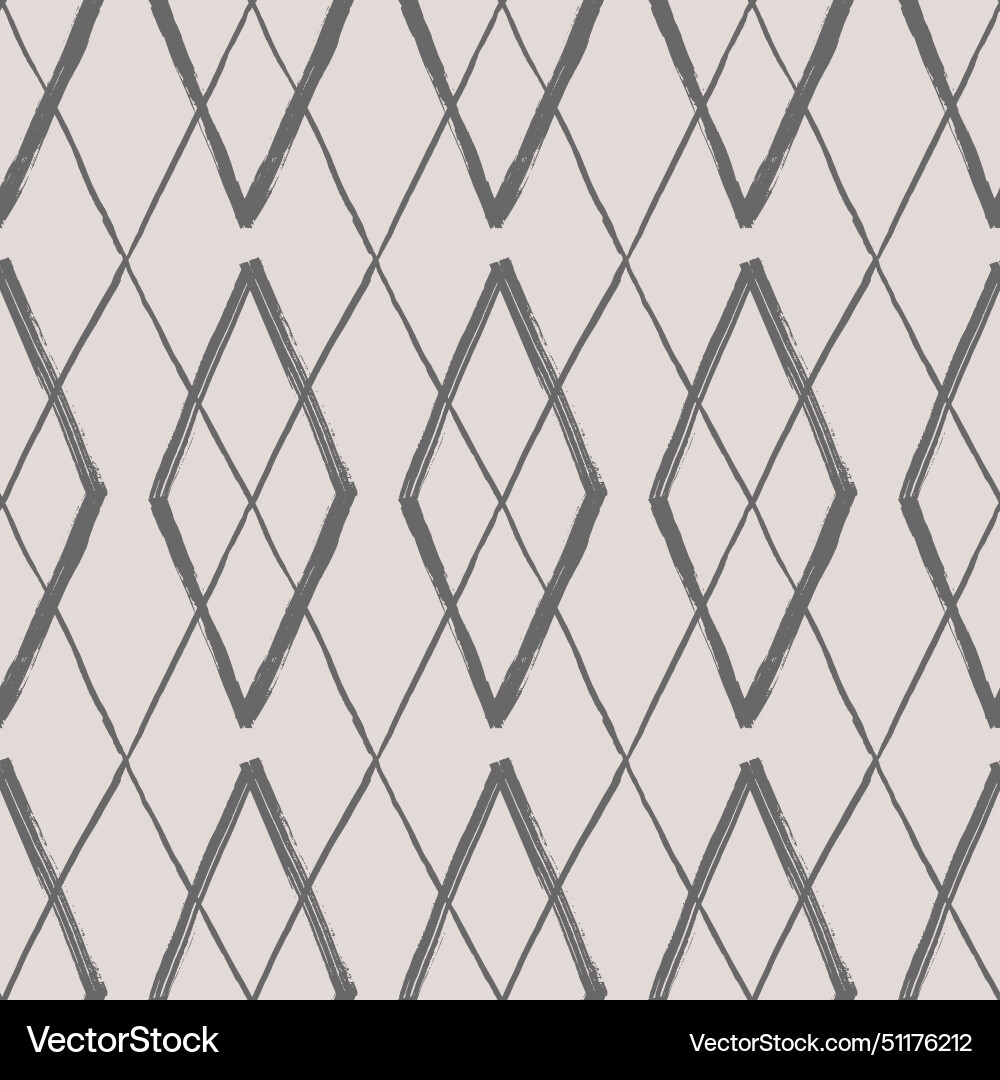 Argyle pattern from brush strokes diamond Argyle pattern from brush strokes diamond vector image