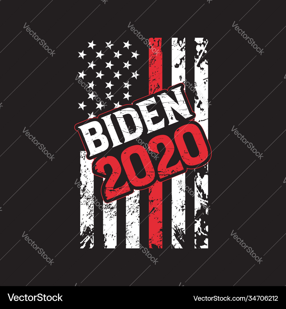 Biden 2020 - Typography Slogan Vector Image