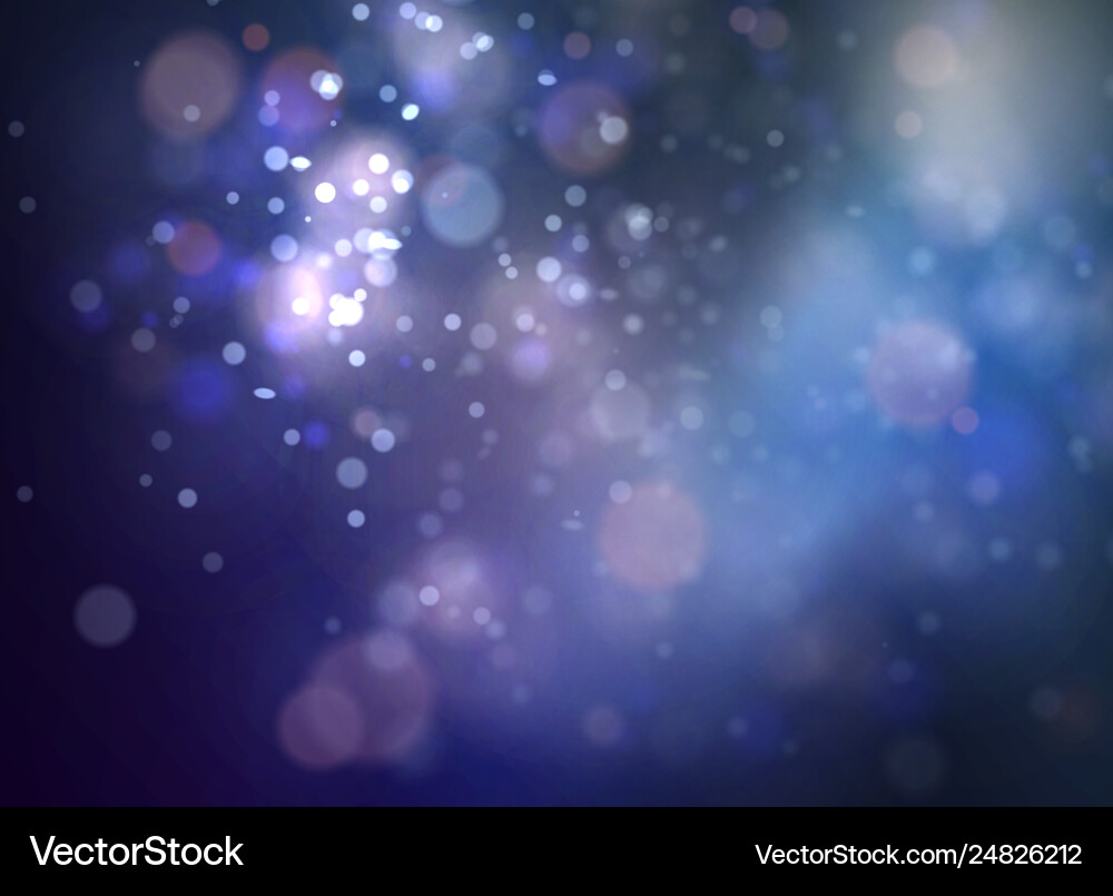 Dark Bokeh Background with Smooth Light vector image