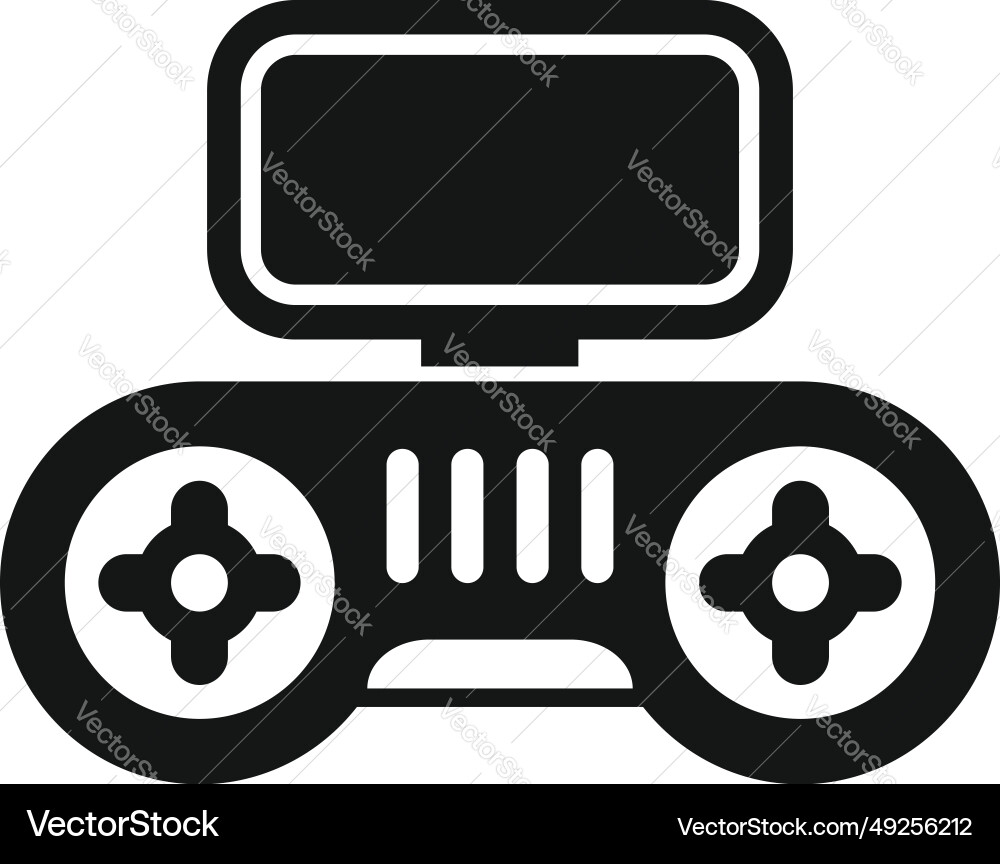 Drone control joystick icon simple mobile Drone control joystick icon simple mobile Vector Image