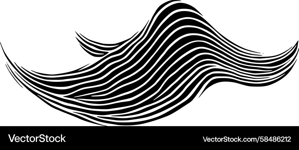 Dynamic Wave Form Vector Image