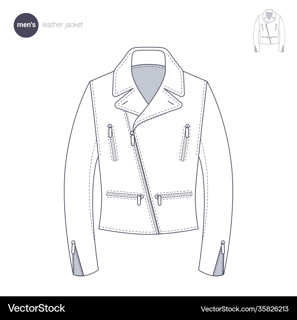 Clothes thin line style Vector Image