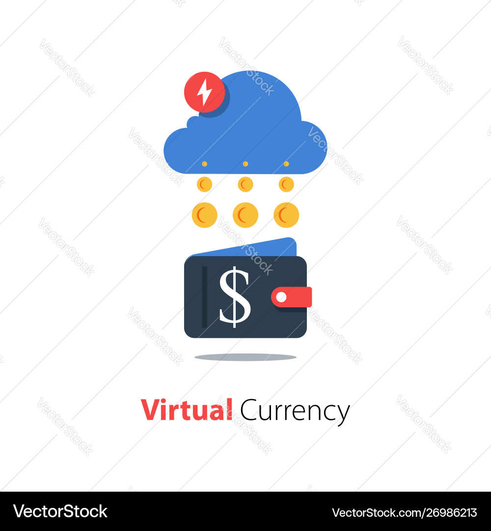 Crypto wallet financial cloud technology online – Royalty-Free Vector |  VectorStock