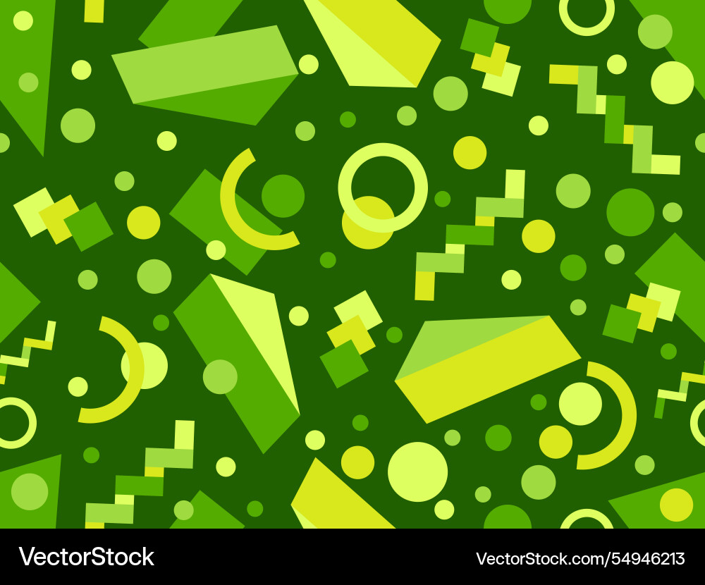 Geometric seamless pattern with memphis elements Geometric seamless pattern with memphis elements vector image