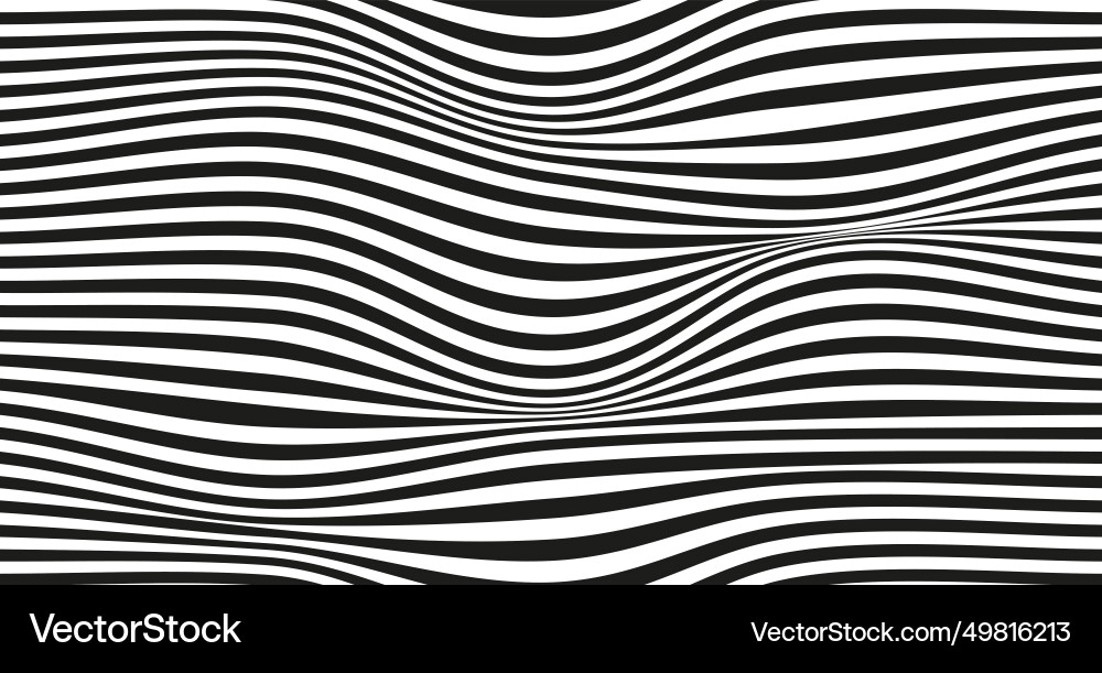 Op art wave seamless pattern stripe lines Op art wave seamless pattern stripe lines vector image