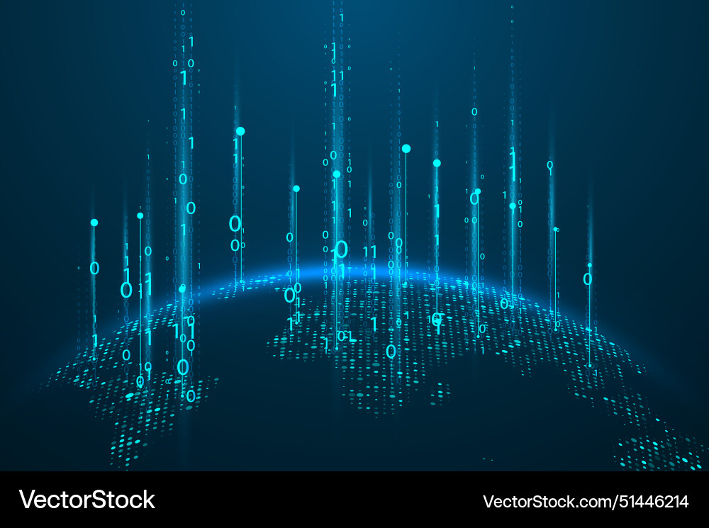 Abstract planet map Abstract planet map vector image