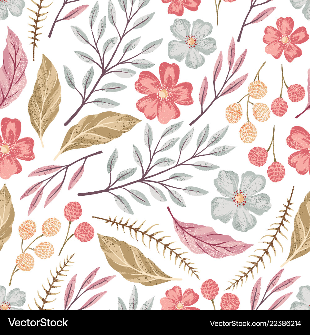 Floral Seamless Pattern vector image