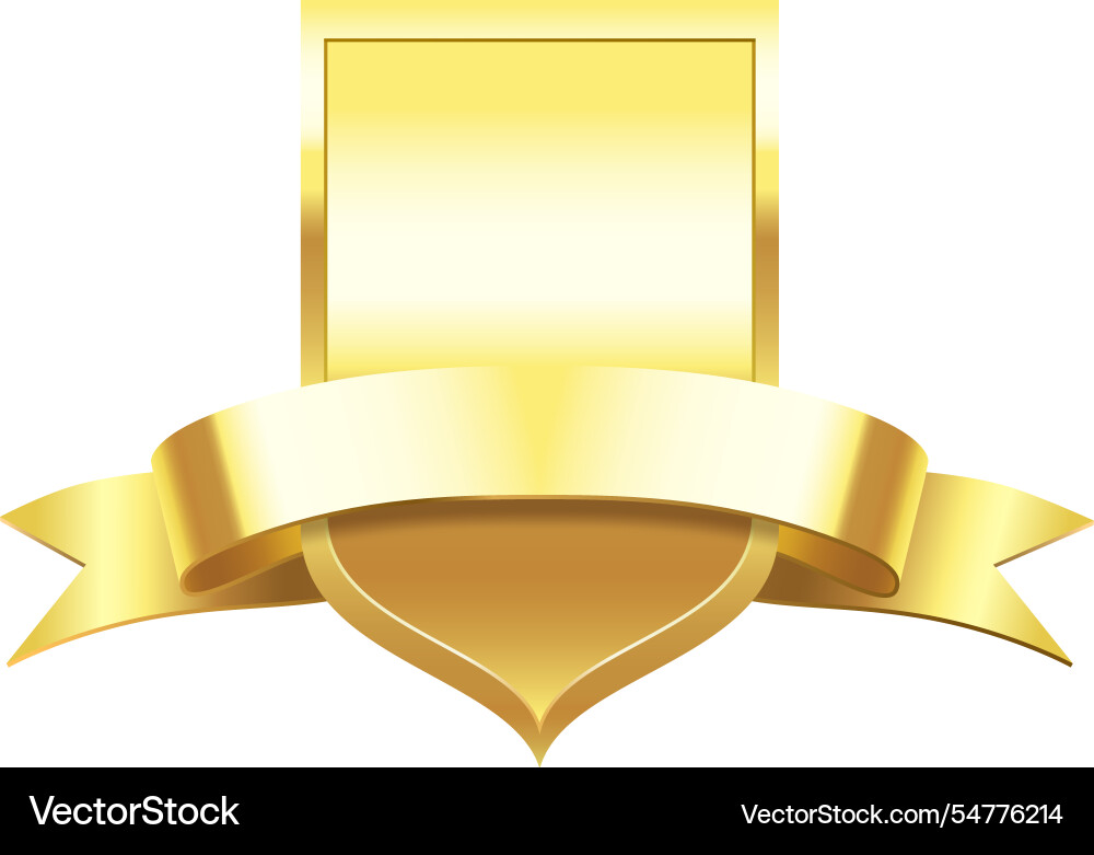 Golden shield and ribbon wrapping around creating Golden shield and ribbon wrapping around creating vector image