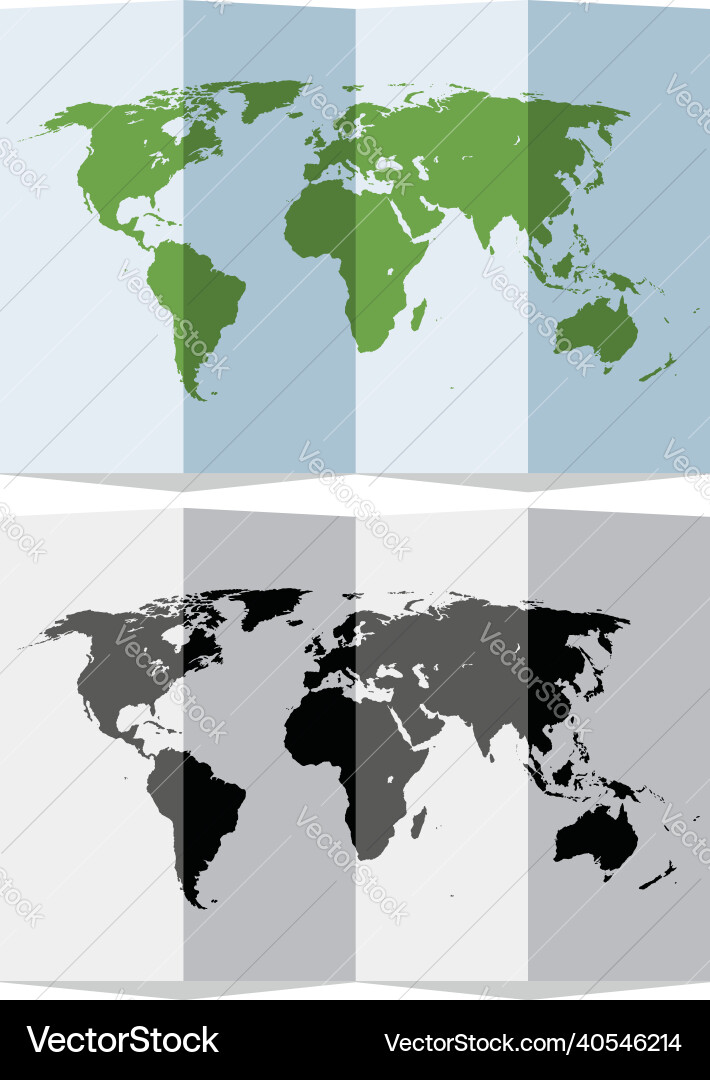 Set of abstract world map Set of abstract world map vector image