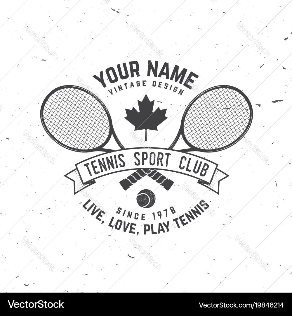 Tennis Club vektorbild