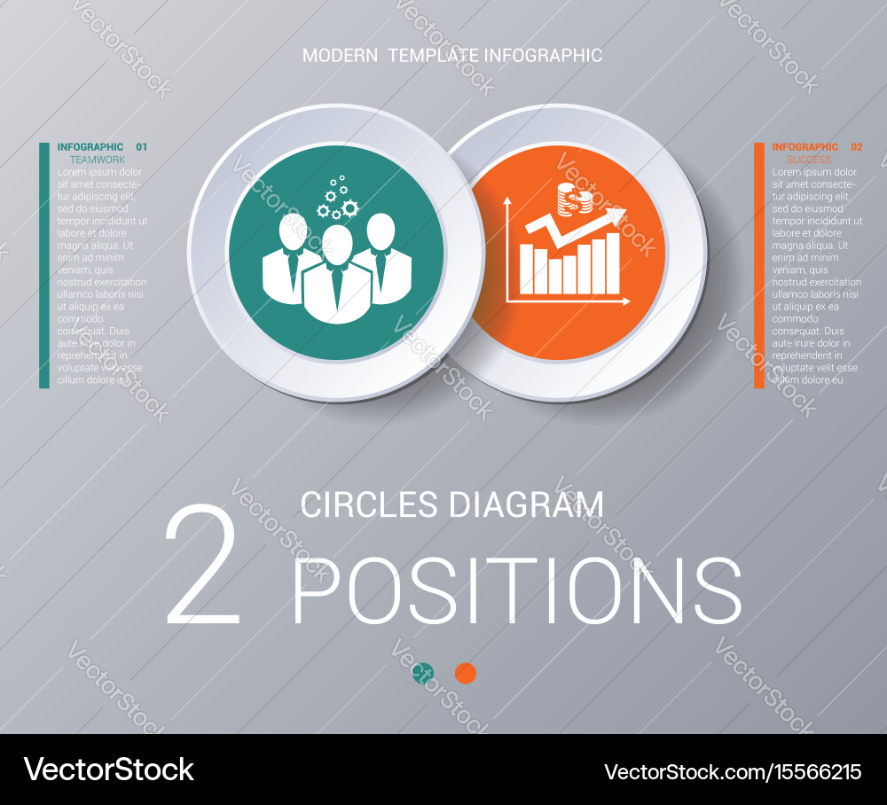 Circular Data Infographics Template vector image